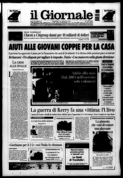 Il giornale : quotidiano del mattino